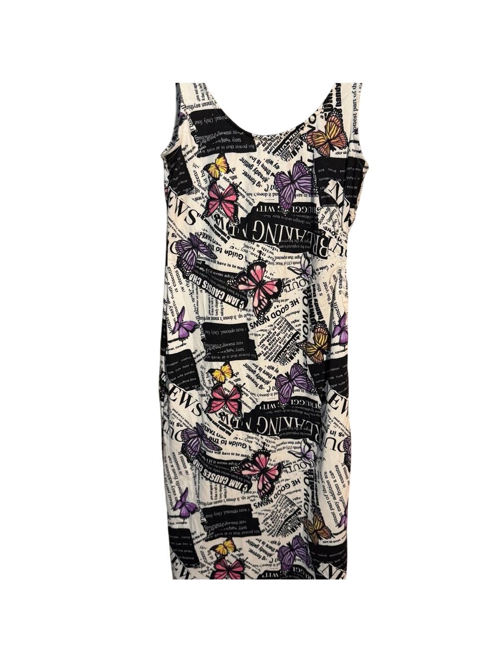 Fitted dress with open side